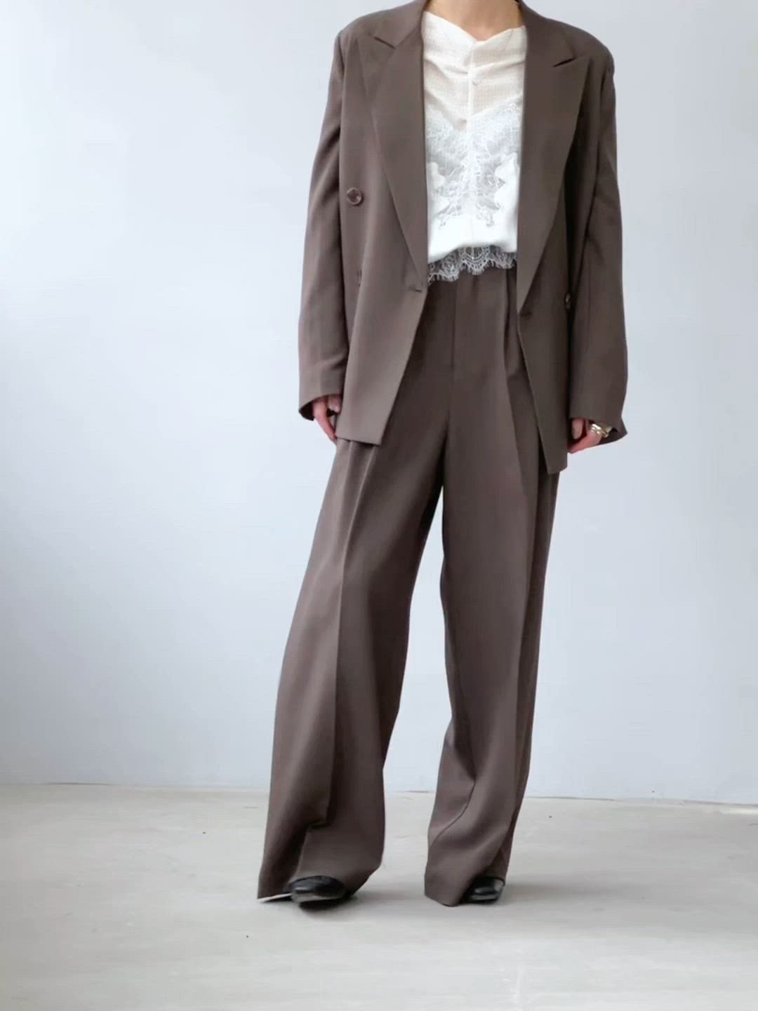 セットアップスーツ 2タイプ 洗濯可能【レギュラー / ワイド