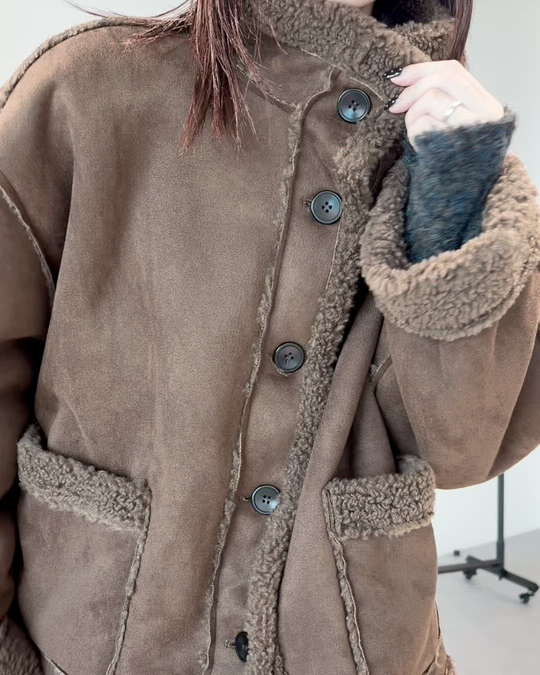 フェイクムートンリバーシブルファージャケット（その他アウター