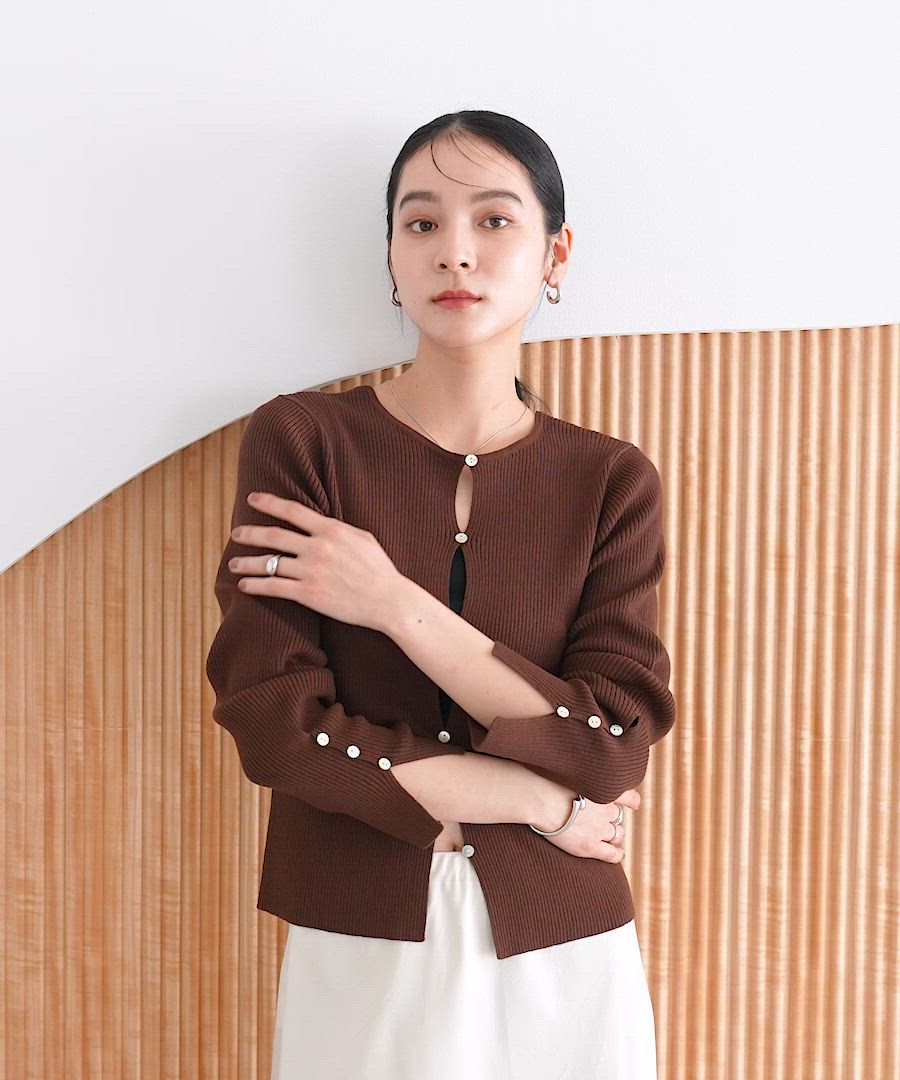 セール】コンパクトニットカーディガン 289298（ニット/セーター