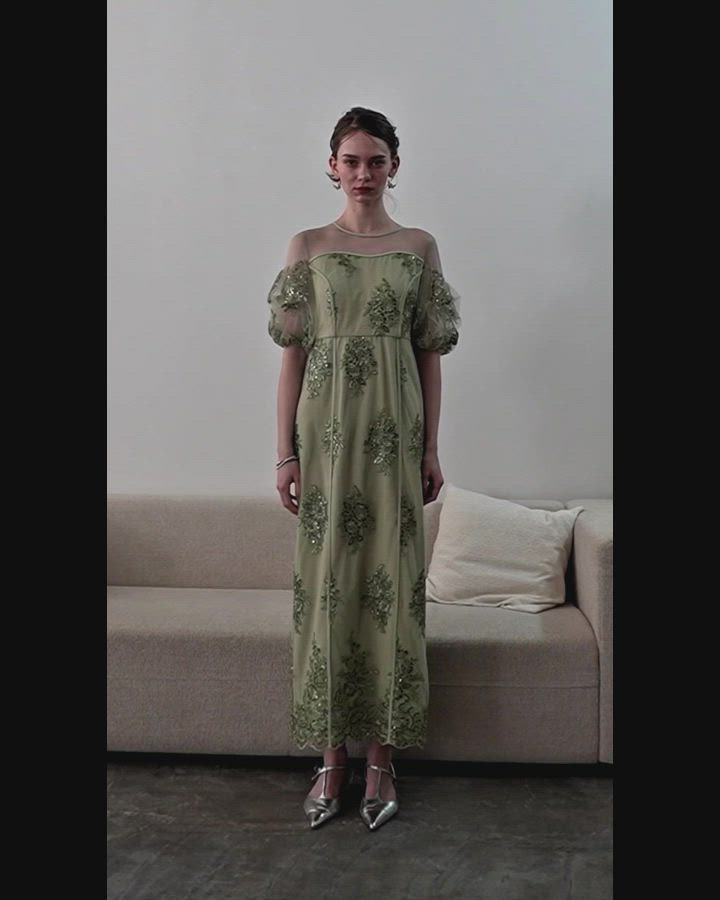 Embroidered sheer dress（ドレス）｜et.UNiVER（エトユニベール）の