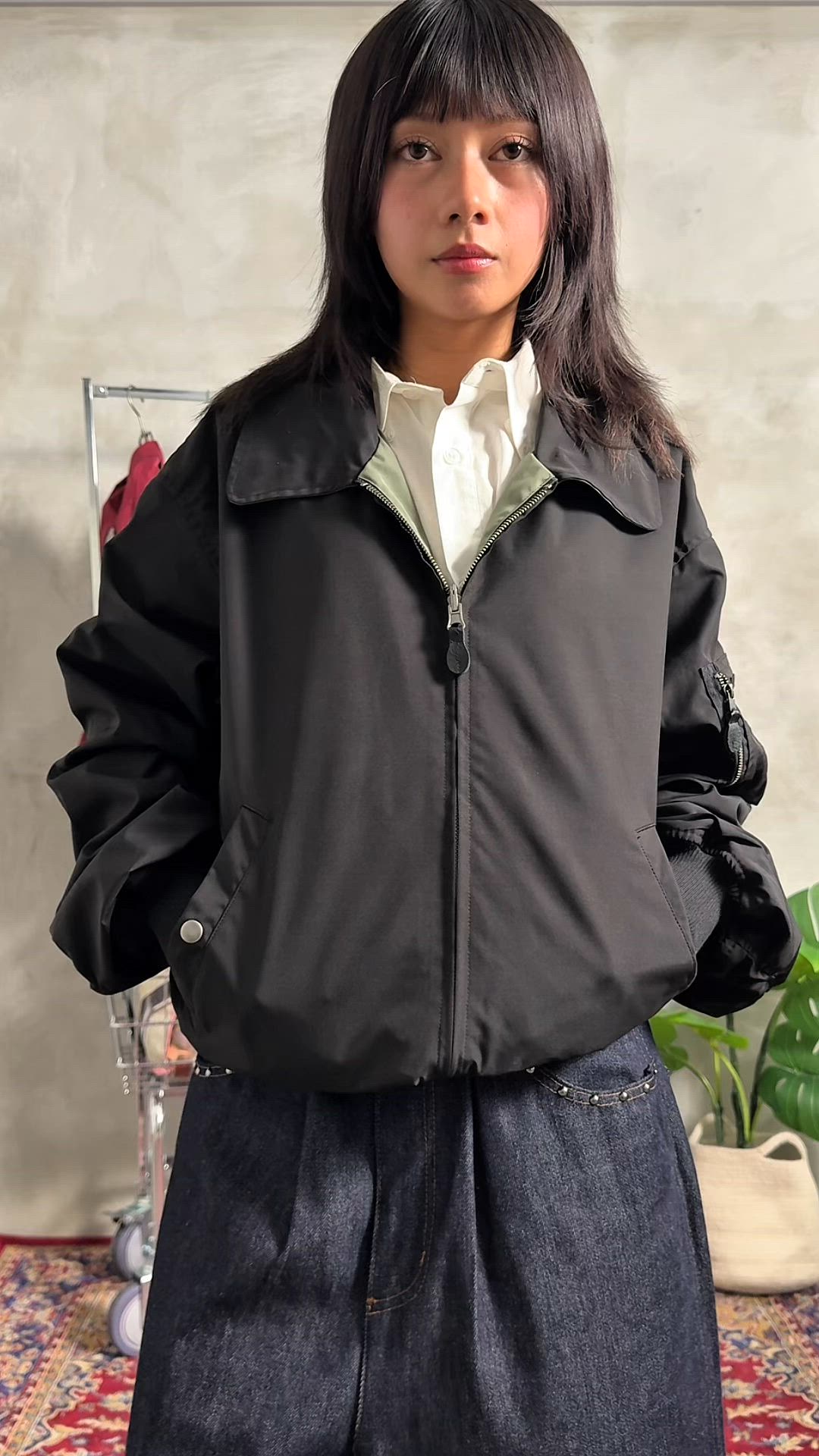MA-1 2WAY REVERSIBLE NYLON SHORT BLOUSON／2WAY リバーシブル