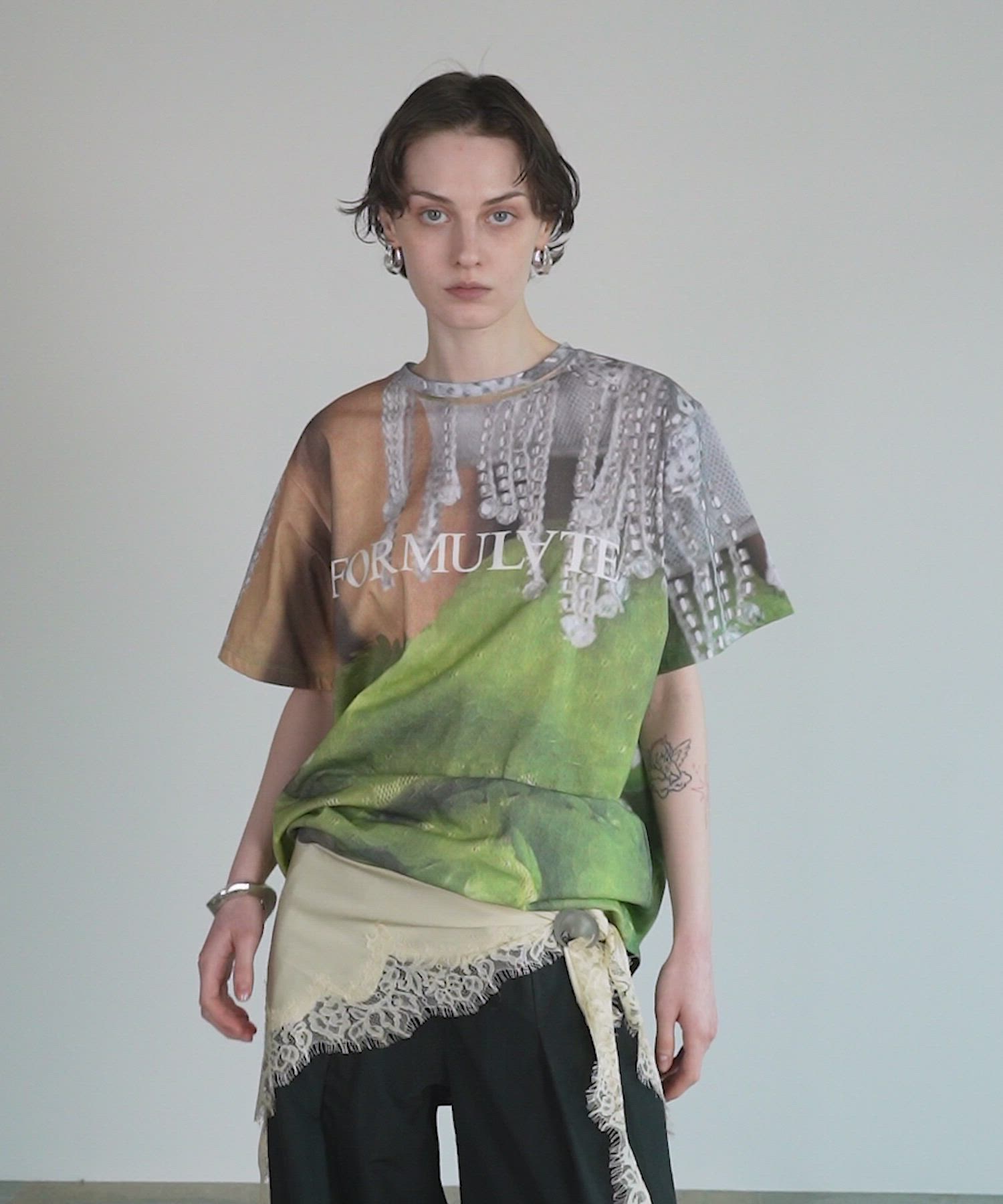 Fabric Photo Over T-Shirt/ファブリックフォトオーバーTEE（Tシャツ