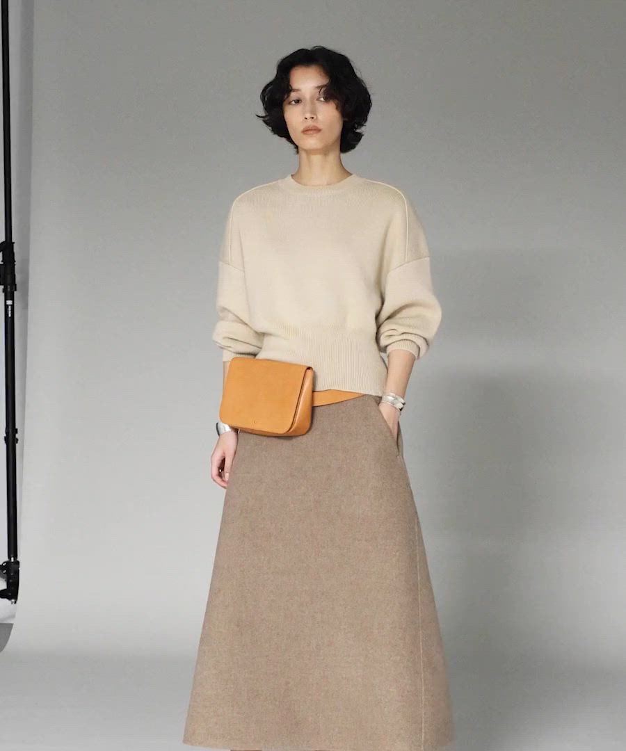 Curensology(カレンソロジー)/ウールボンディングスカート（スカート