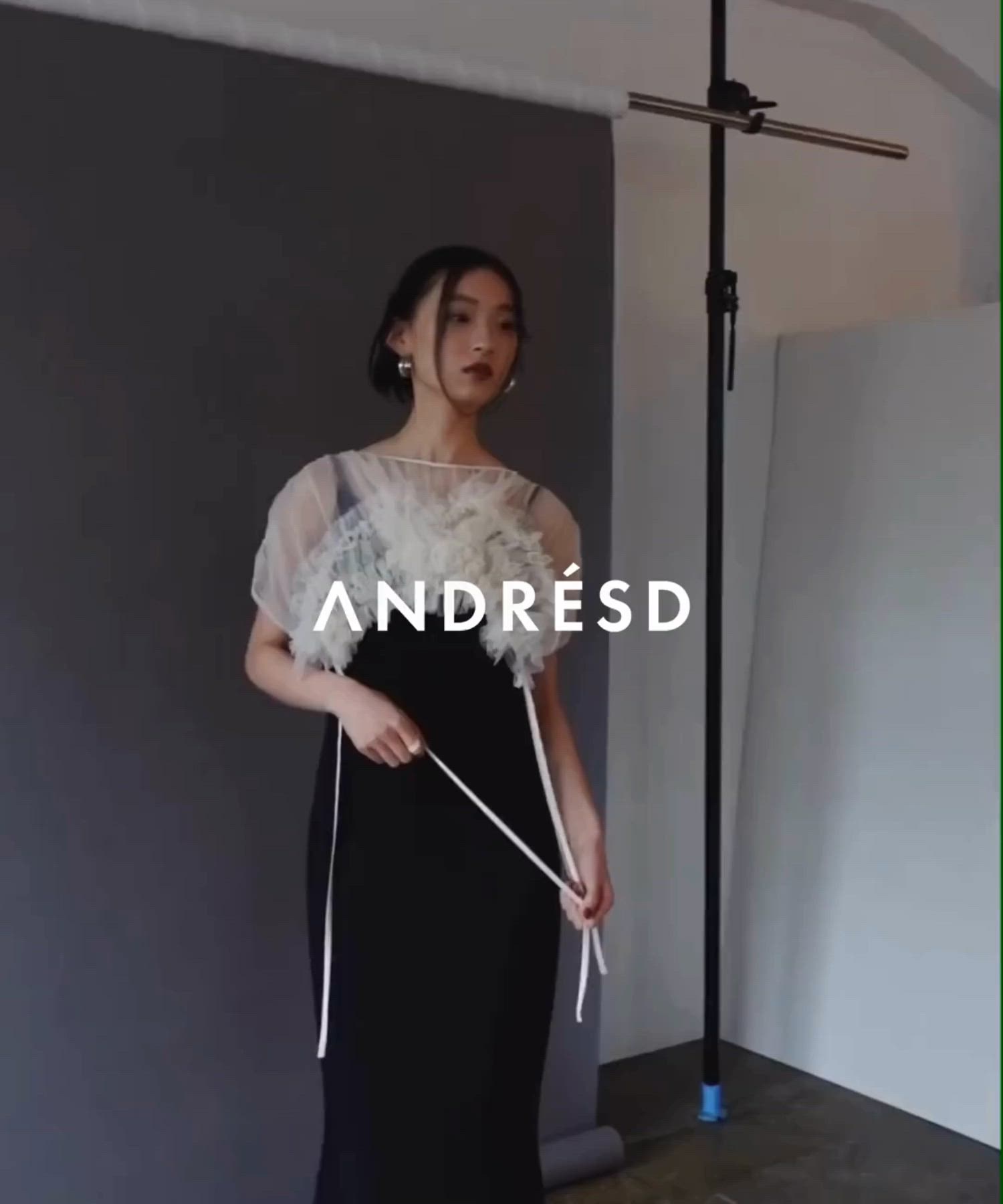 yu　アンドレスド ボリュームソフトチュールドレス ANDRESD（アンドレスド）の「ボリュームソフトチュールドレス / volume