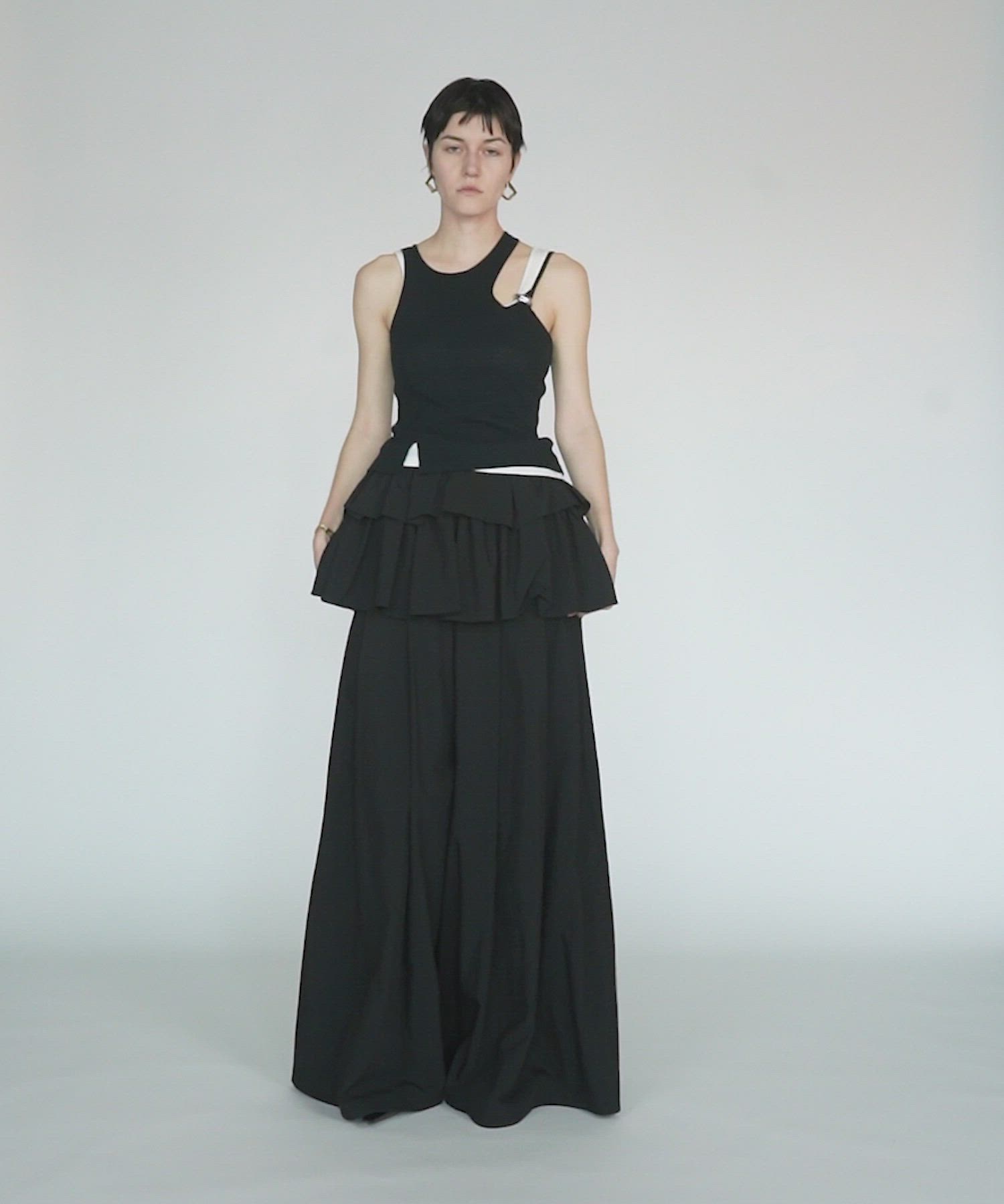 Motif Layered Tank Top/モチーフ付レイヤードタンクトップ（タンク