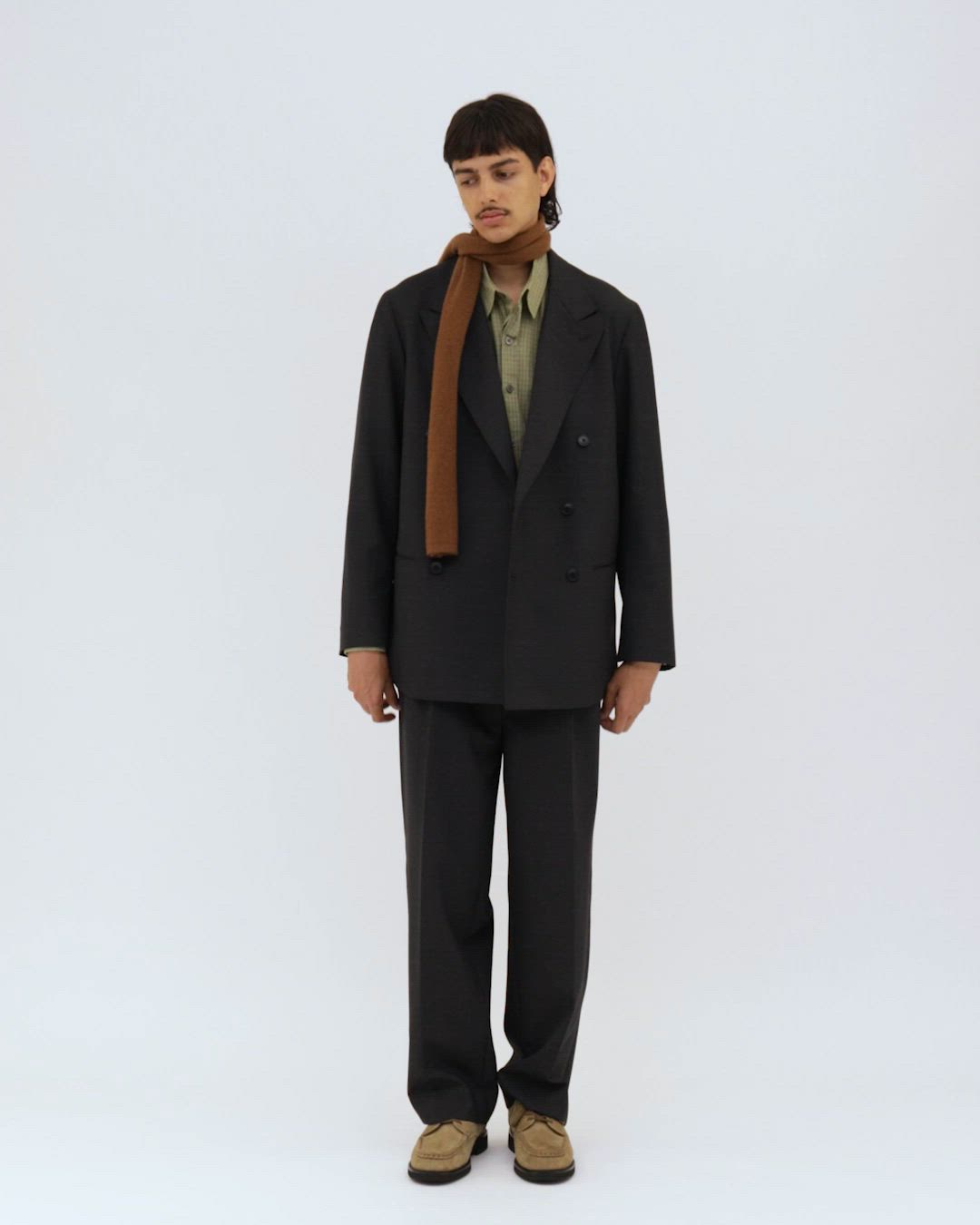 Steven Alan＞ マットピケ ダブルブレステッド 6B ジャケット