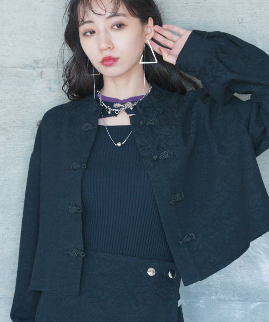 セール】VINTAGEジャガードチャイナショートシャツ(HARE)（シャツ