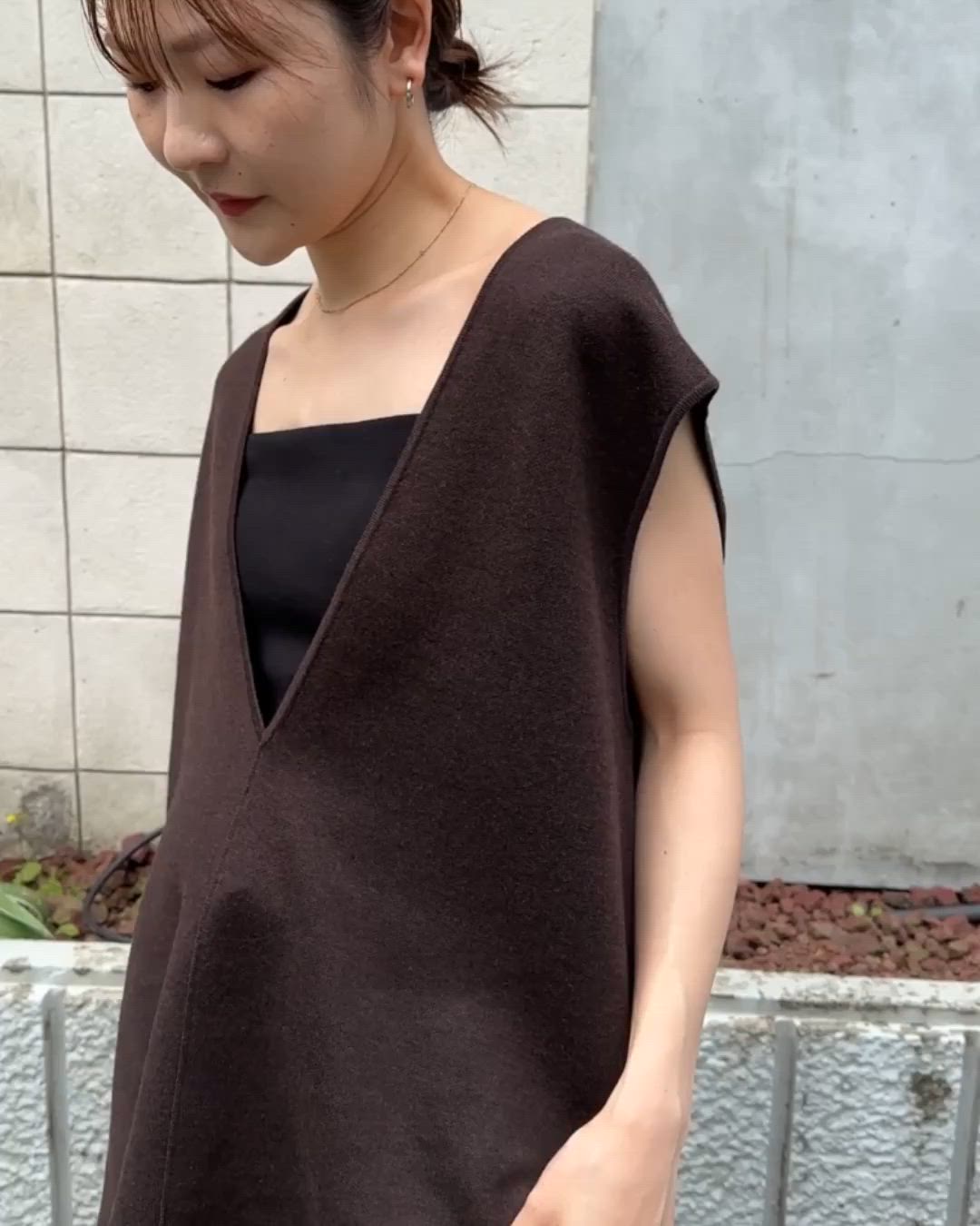 追加》ダブルフェイスニットベスト（ベスト）｜SLOBE IENA