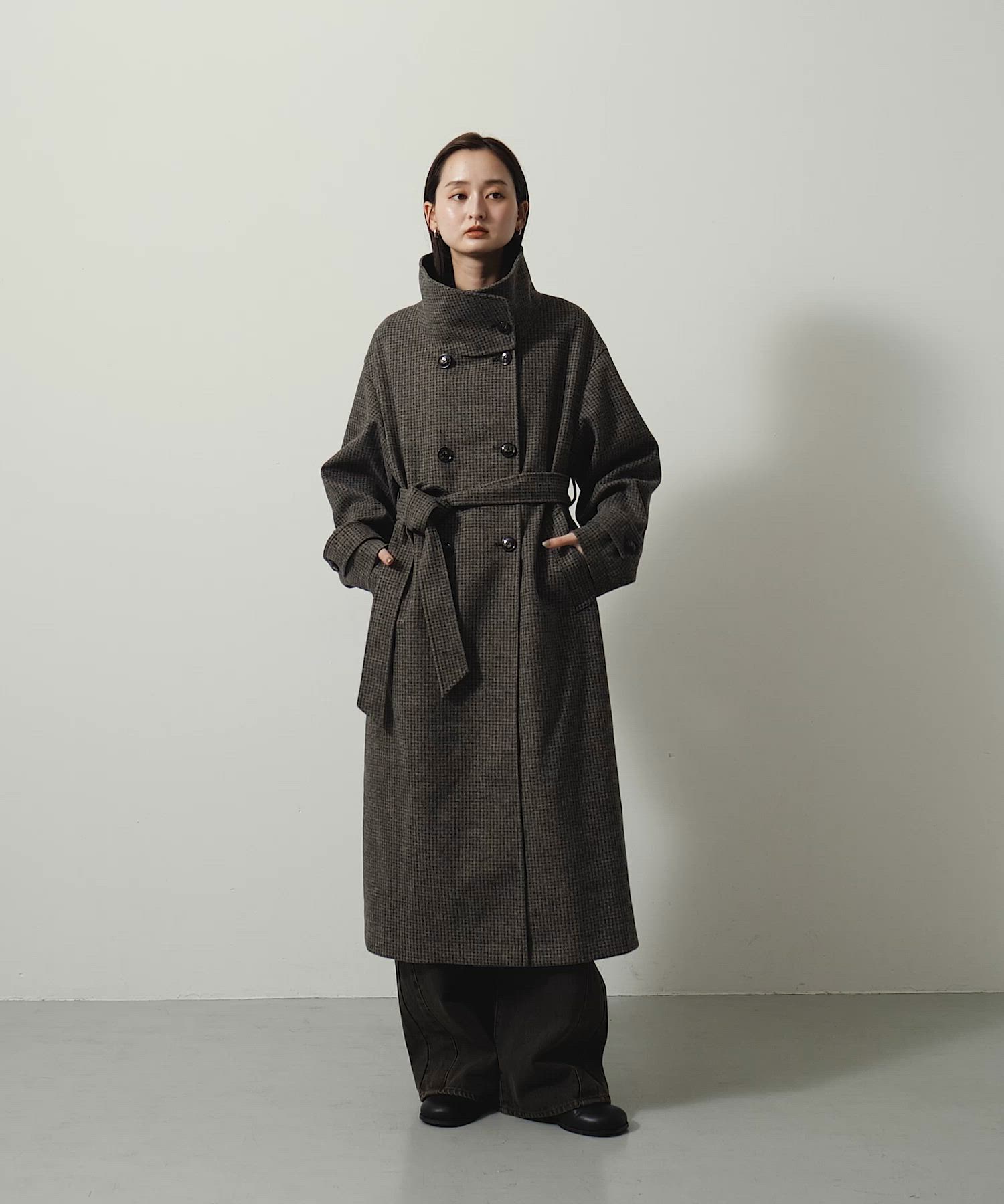 セール】スタンドカラーロングコート（その他アウター）｜SENSE OF