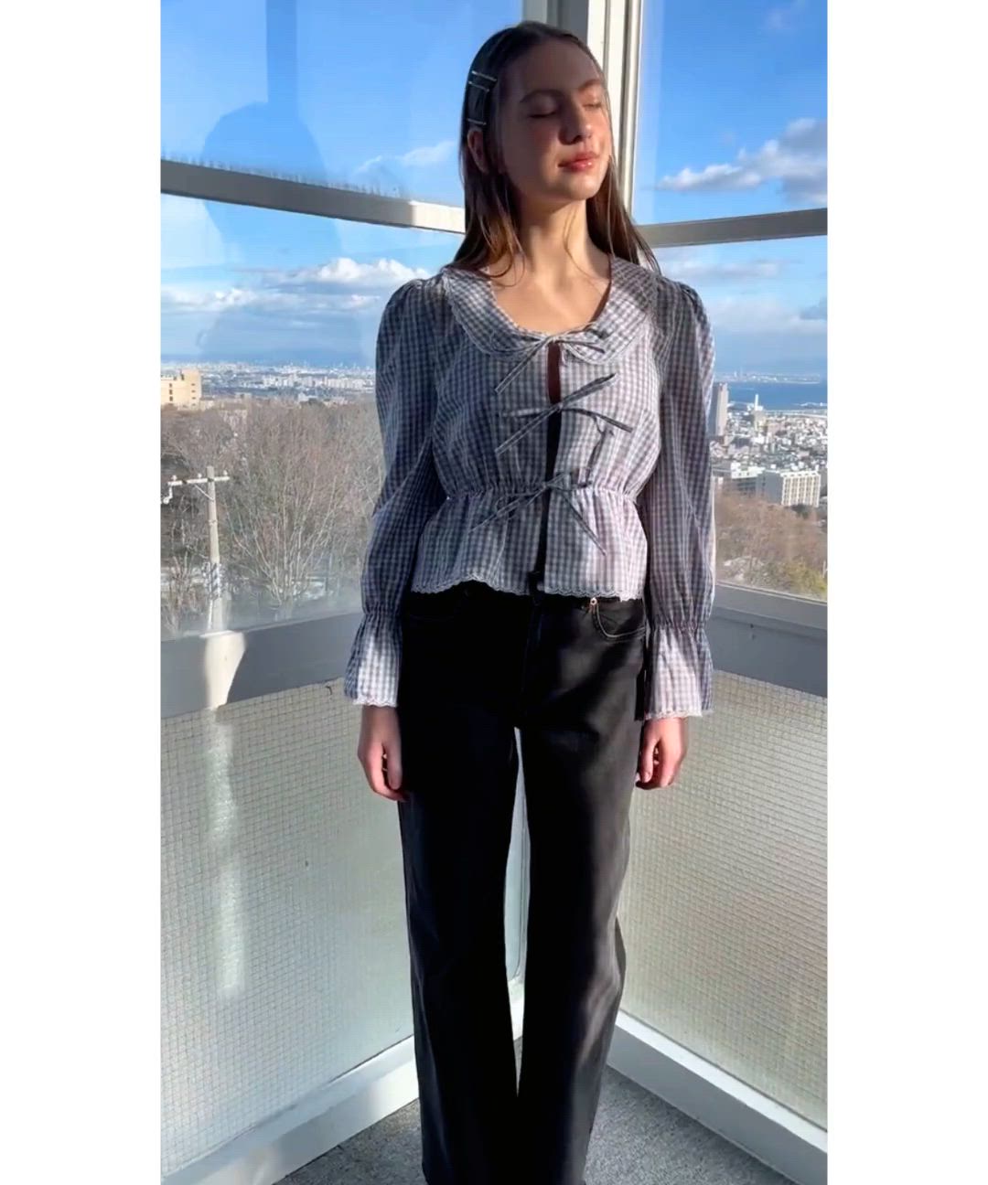 フロントリボンブラウス / Front ribbon blouse（シャツ/ブラウス
