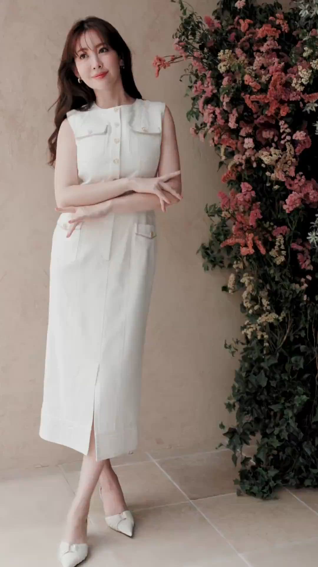Padua Denim Dress（ワンピース）｜Her lip to（ハーリップトゥー）の