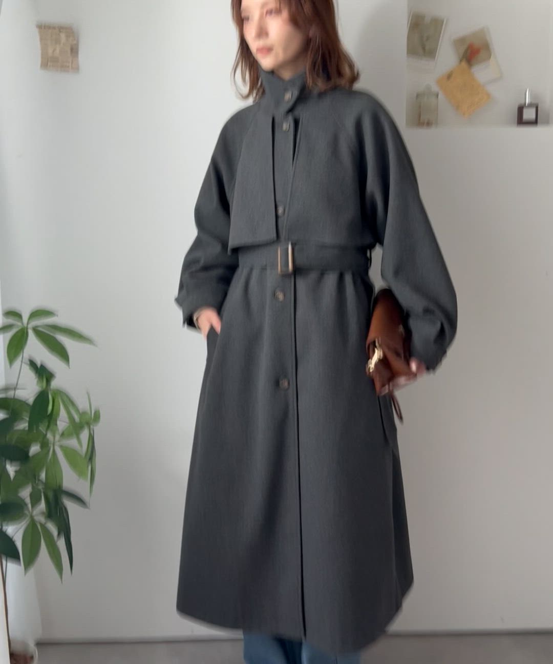 セール】360度上品魅せ。2way スタンドカラー ボリュームスリーブ