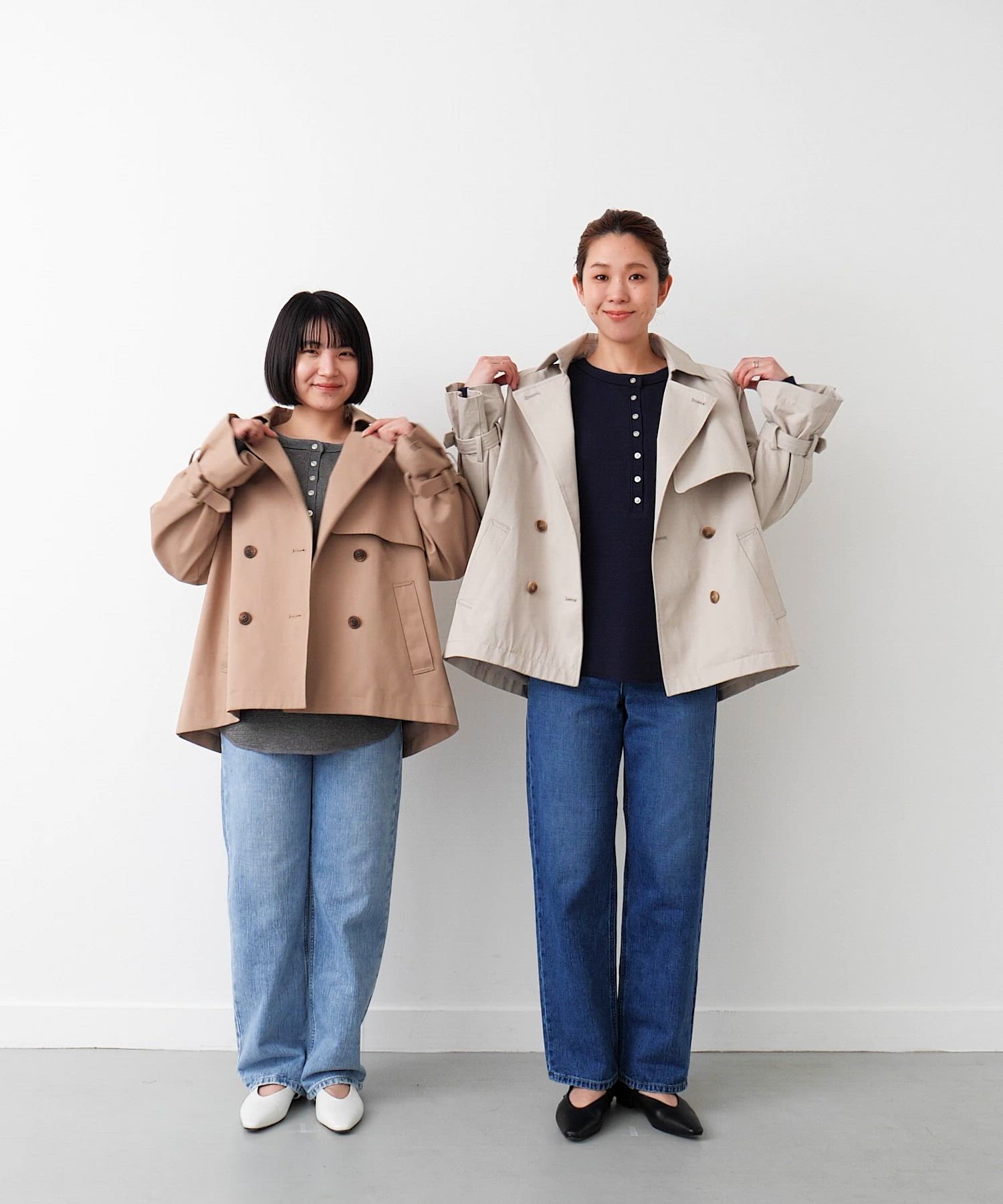 セール】撥水ショートトレンチコート（トレンチコート）｜URBAN