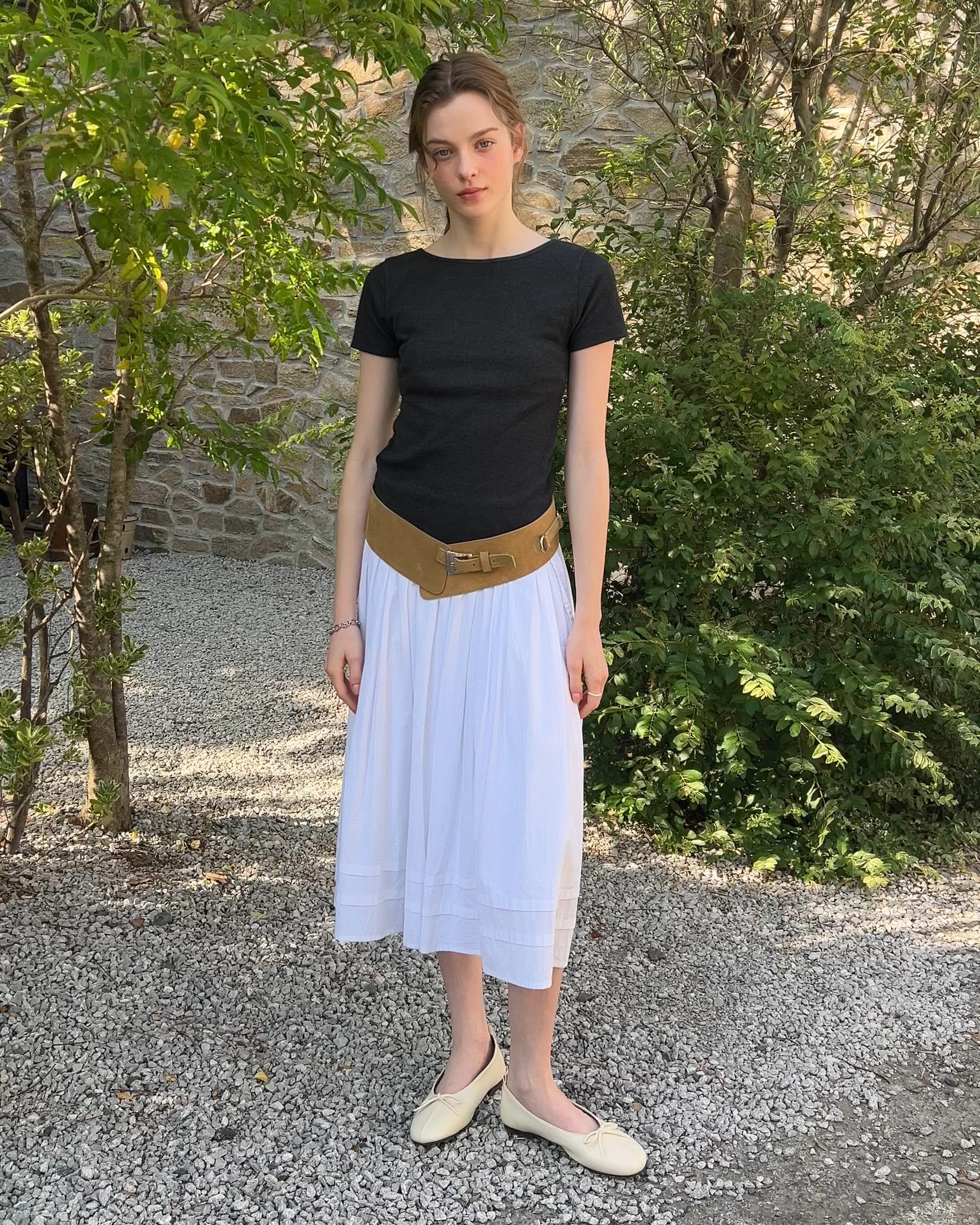 ulikasanctus ウルリカサンサスBrace pintuck スカート ulikasanctus