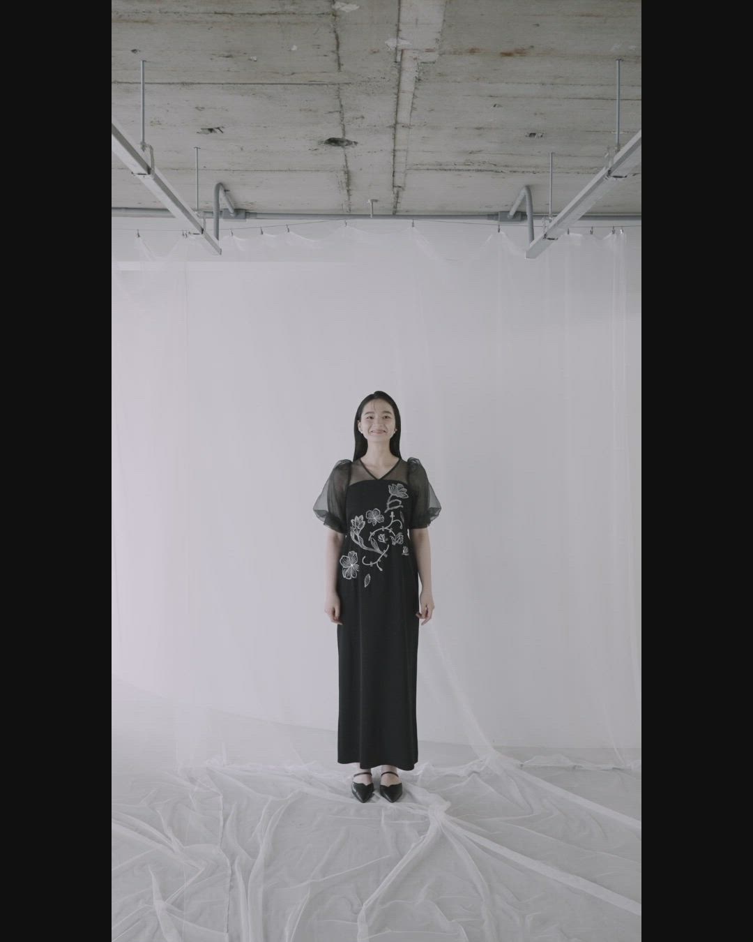 セール】Puffsleeve embroidery dress（ドレス）｜LE'RURE（リルアー