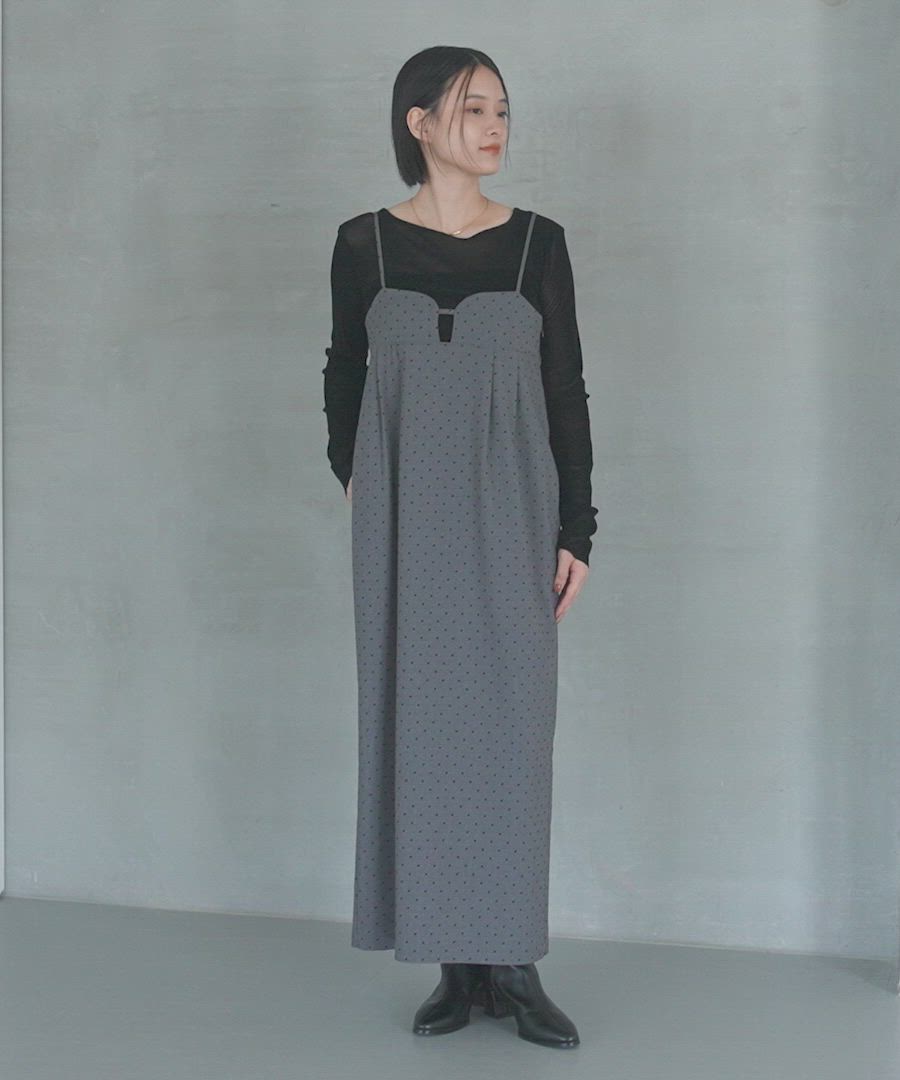 セール】フロッキードットキャミワンピース（ワンピース）｜A part by