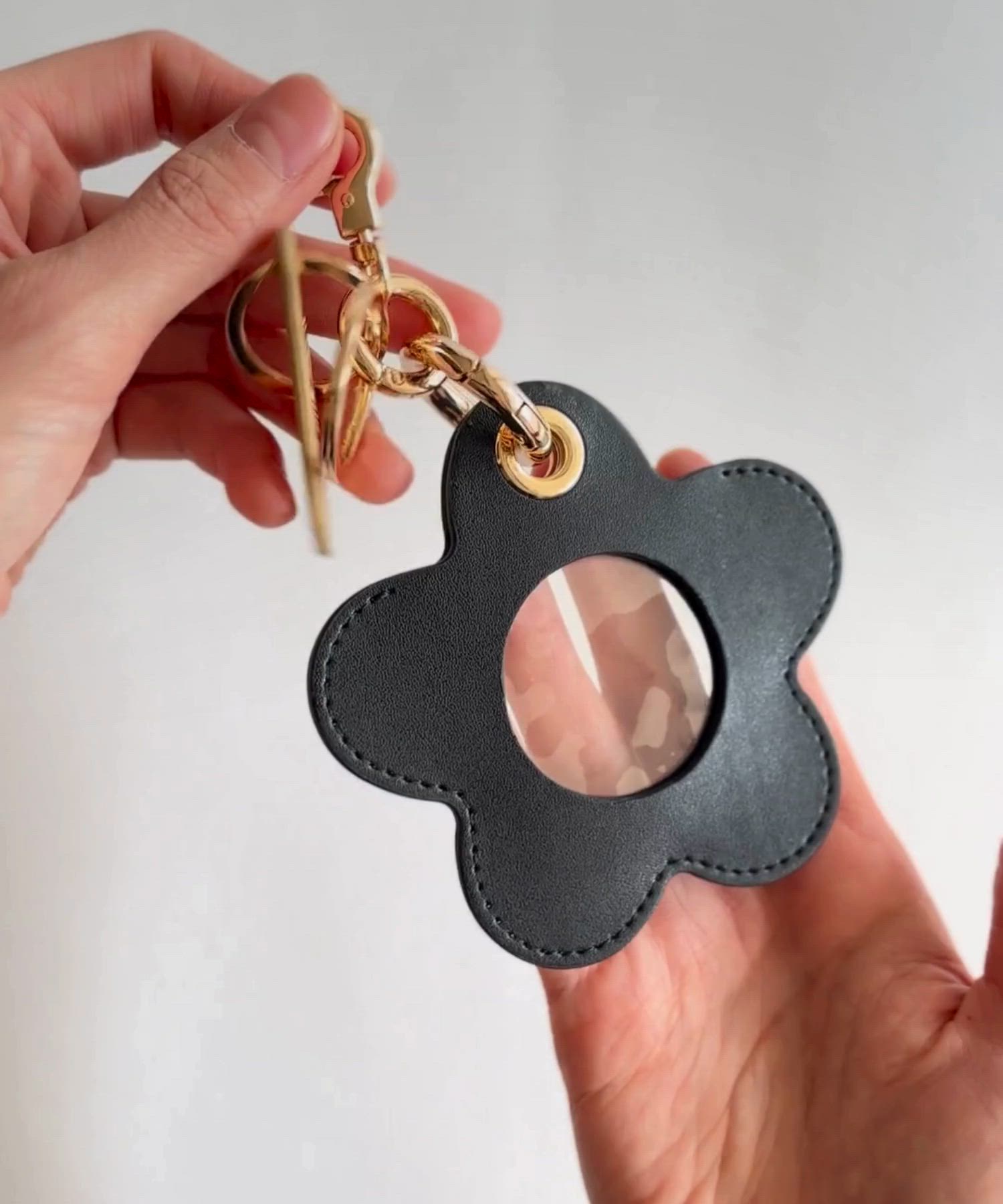 HASHIBAMI】フラワー型チャーム&スマホハンドストラップ（キーホルダー