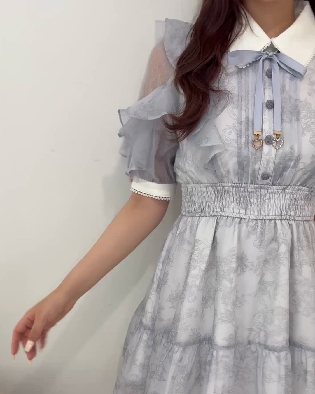 再販決定/Mサイズ追加】花柄半袖ミニワンピース（ワンピース）｜ROJITA