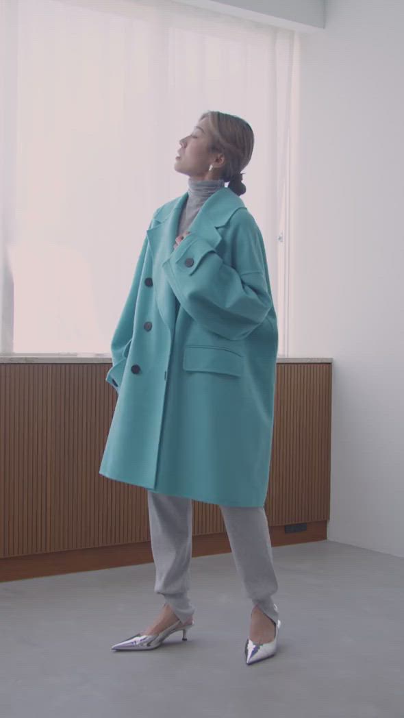 ◇ソフトウールリバーオーバーPコート（ピーコート）｜LE PHIL