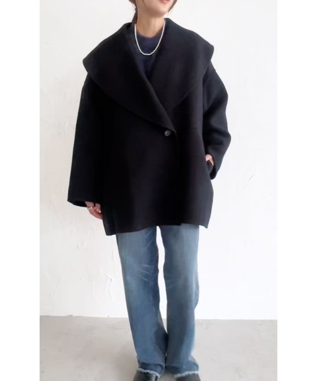 セール】quaranciel: リバー ケープ ショート コート 25AW（その他