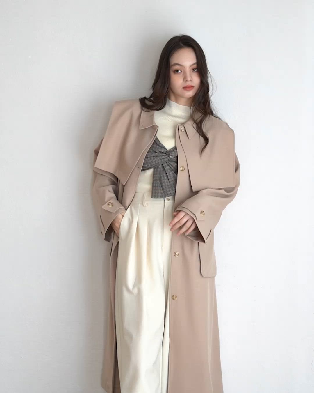 OLUN 3waylongtrenchcoat/3wayロングトレンチコート 3way long trench coat/3wayロングトレンチコート（トレンチコート