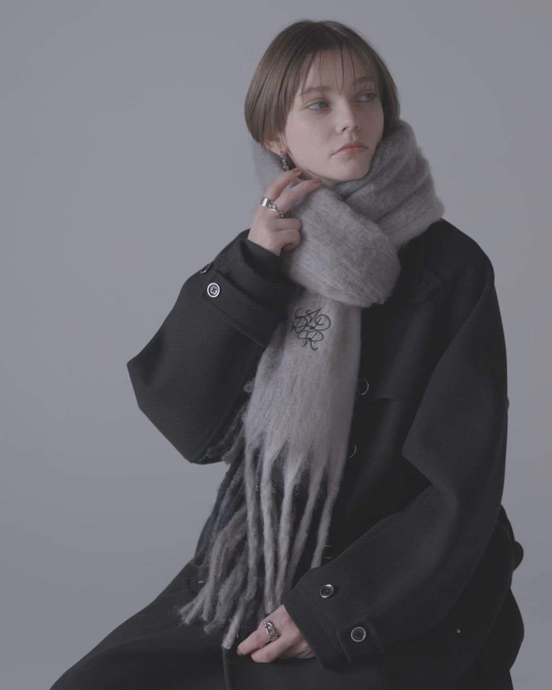 volume fringe shaggy muffler / ボリュームフリンジシャギーマフラー