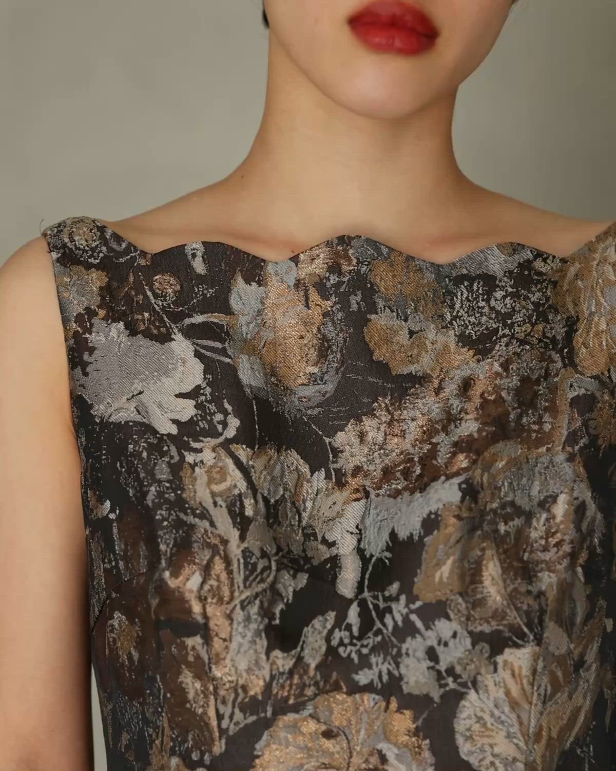 ワンダリングジャガードドレス 結婚式 二次会 成人式 同窓会