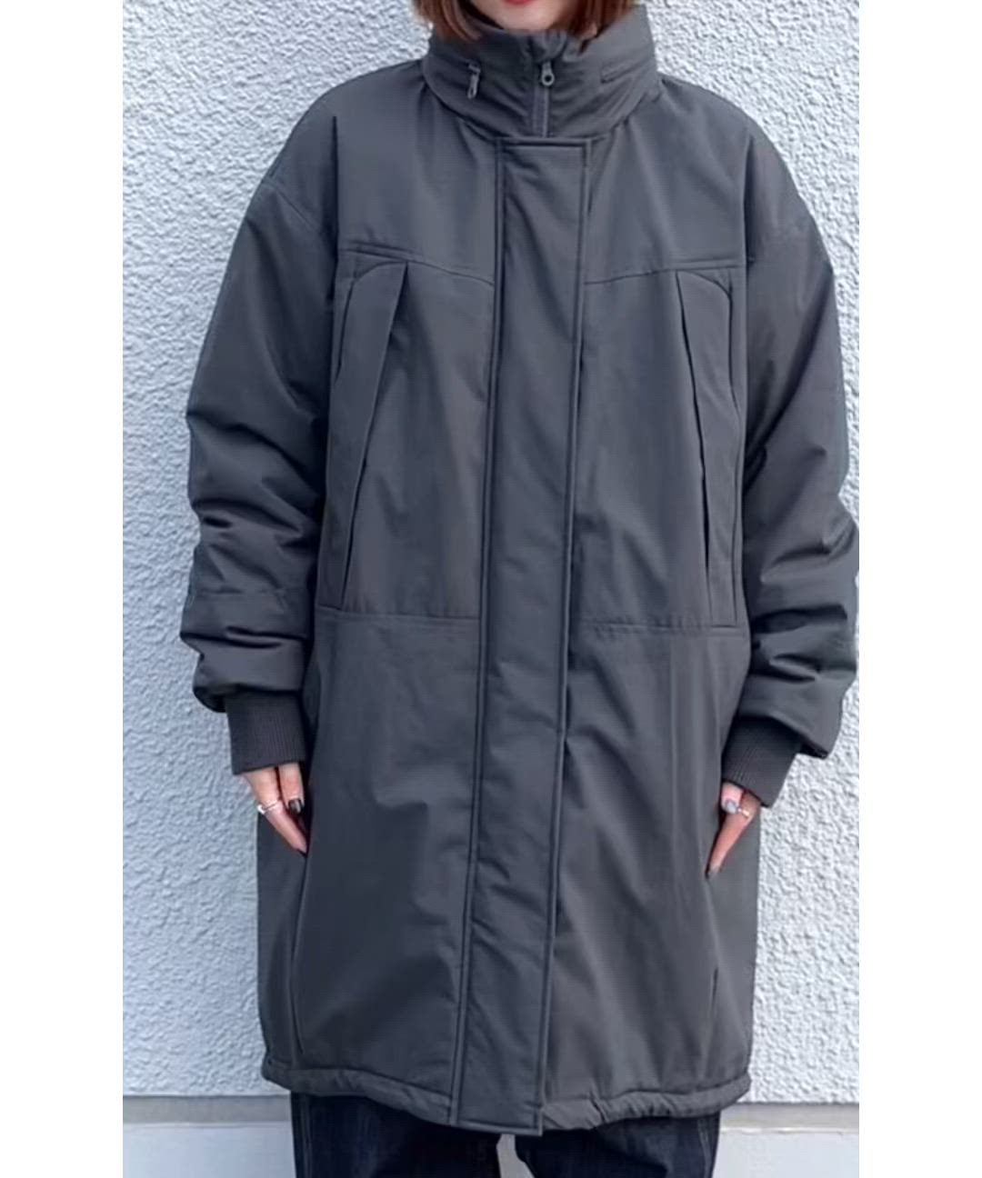 セール】SHIPS any:〈多機能〉中綿 2WAY スタンドカラー モンスター