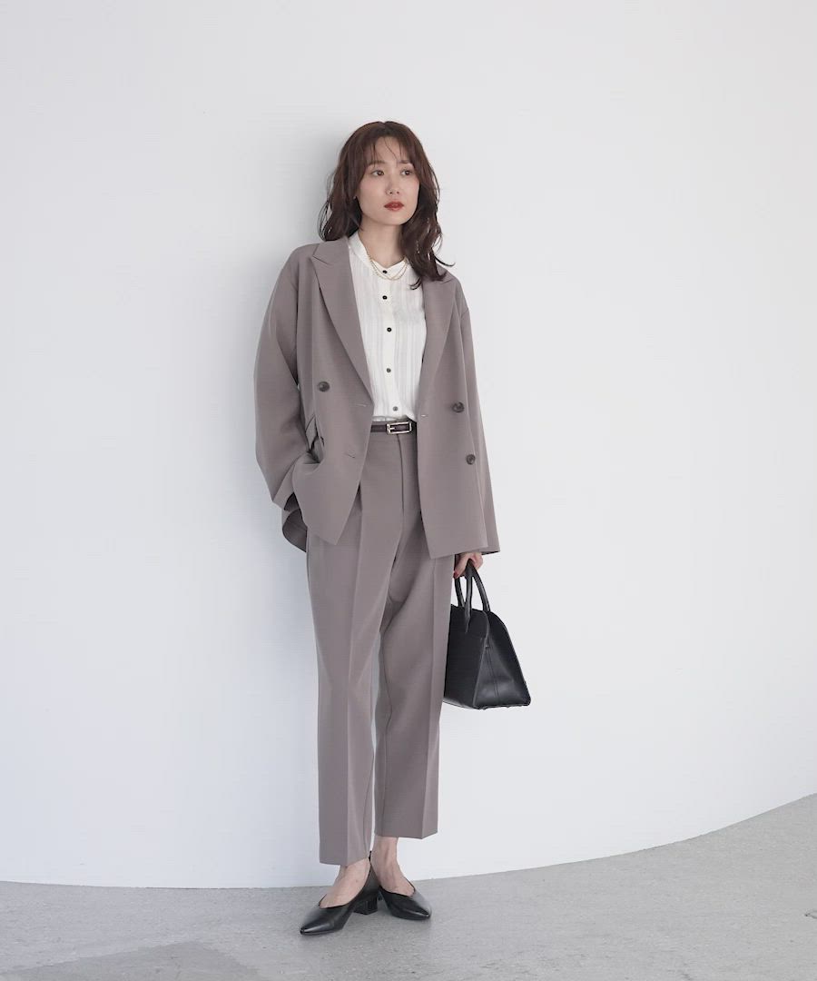 セール】ウツクシルエットWクロスジャケット/572240（テーラード