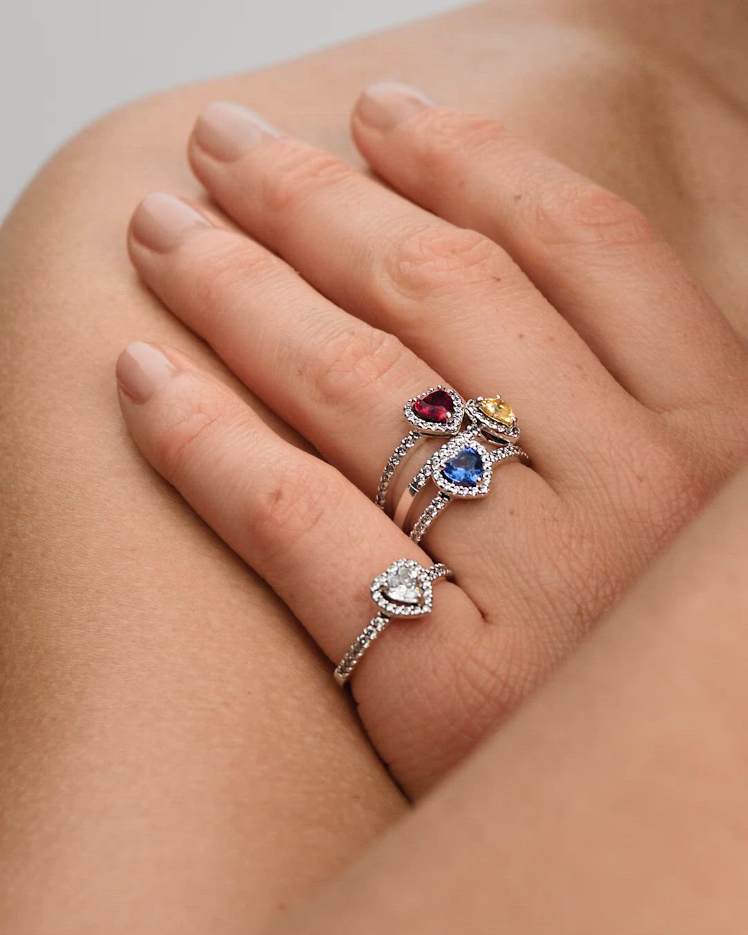 エレベイテッド レッド ハート リング（リング）｜Pandora（パンドラ