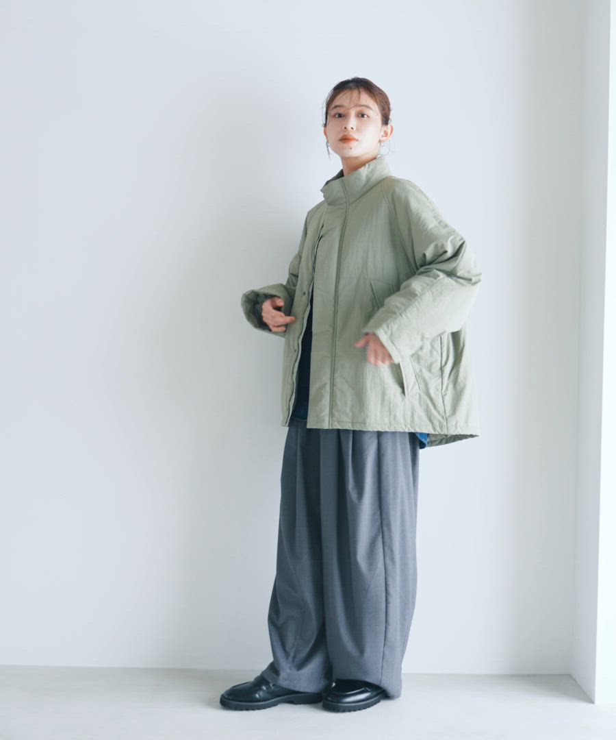 セール】スタンドカラーミドルコート[プチサイズあり]（その他アウター