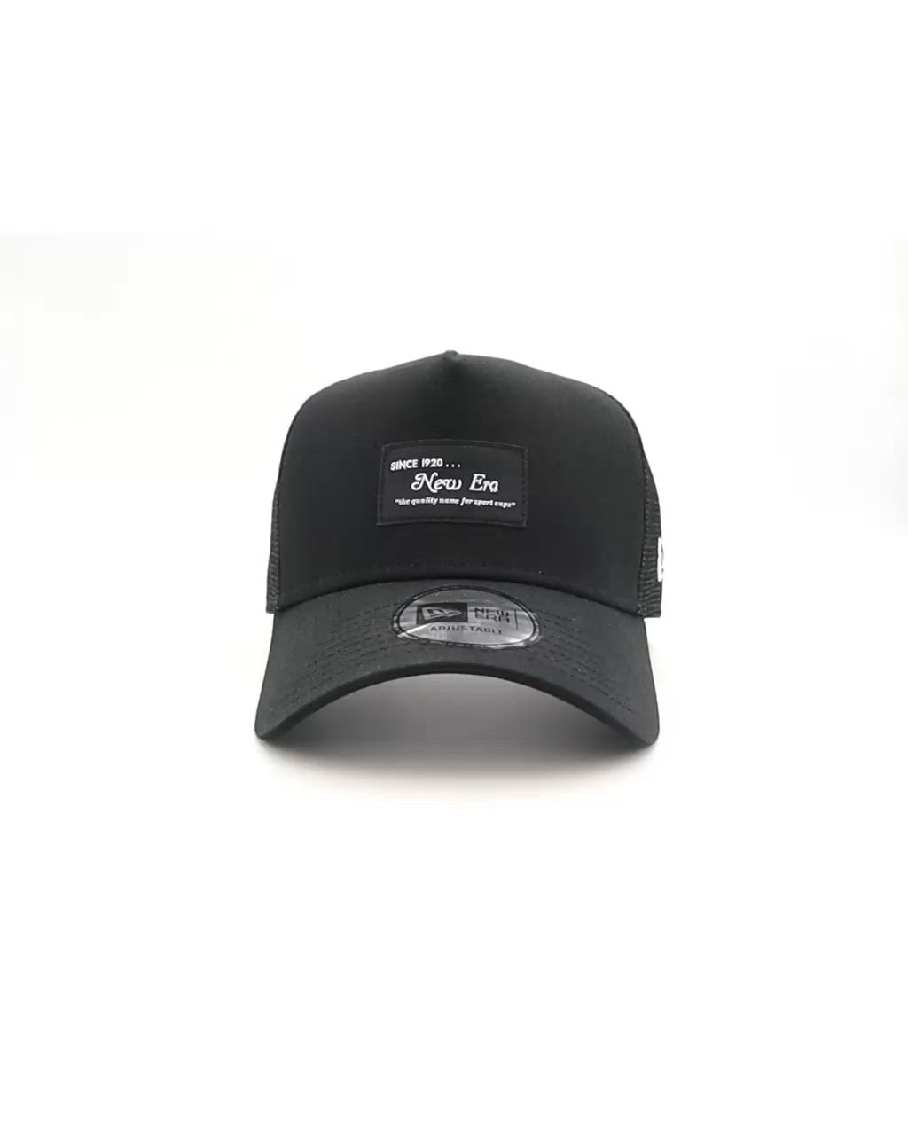 オンスポッツ別注 ニューエラ メッシュキャップ 9FORTY BLACK PATCH